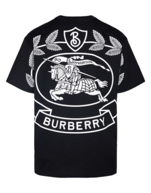 Burberry Black T-Shirt With Maxi Print On The Back 2